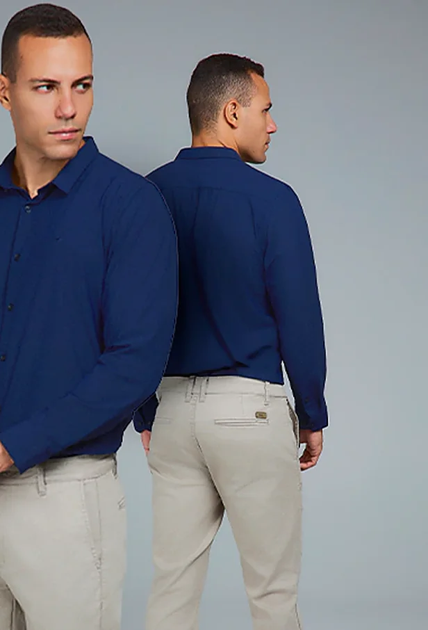 Camisa Slim Marinho Premium