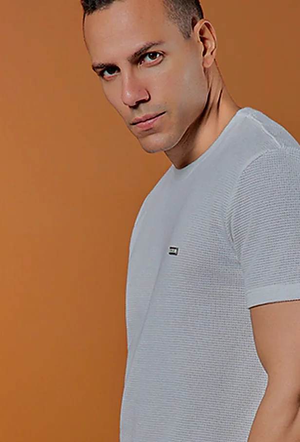 Camiseta Canelada Off White